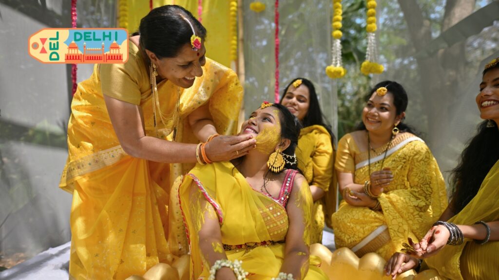 Rustic Haldi Decoration