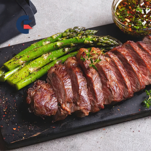 Grilled Steak With Asparagus